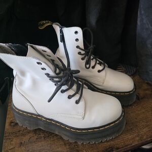 Dr. Martens Jadon White Boots